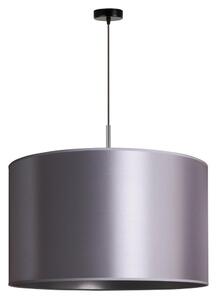 Duolla - Ljuskrona med textilsladd CANNES 1xE27/15W/230V diameter 50 cm silver