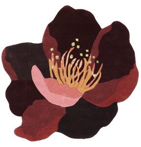 Botanic Matta - Burgundy röd / Rosa Ø 200