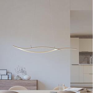 Eglo 901212 - LED ljuskrona med textilsladd GRISOLIA LED/20W/230V 4000K beige