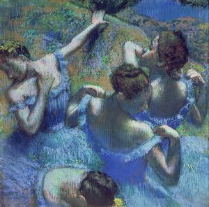 Degas, Edgar - Konsttryck Blue Dancers, c.1899, (40 x 40 cm)