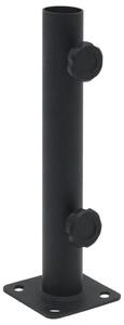 Parasollfot för Ø32/34/38 mm stolpe matt svart stål