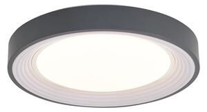 Modern taklampa grå med vit 38 cm inkl. LED dimbar RGB - Kanton