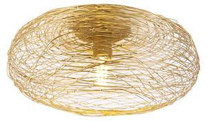 Design taklampa guld oval - Sarella