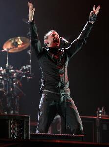 Fotografi Chester Bennington of Linkin Park at Sonisphere 2009, Chiaki Nozu