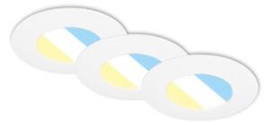 Briloner 7598036 -KIT 3x Infälld LED badrumsbelysning LED/4,9W/230V IP44 vit