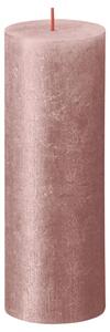 Bolsius Blockljus Shimmer 4-pack 190x68 mm rosa