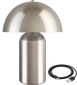 TecTake GmbH 405246 liten bordslampa kade, dimbar - matt nickel