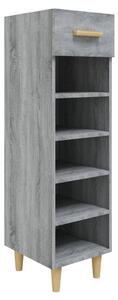 Skoställ grå sonoma 30x35x105 cm konstruerat trä