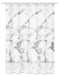 Kleine Wolke Duschdraperi Marble 180x200 cm vit och grå