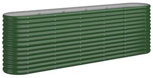 Odlingslåda pulverlackerat stål 224x40x68 cm grön