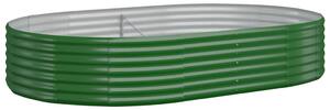 Odlingslåda pulverlackerat stål 214x140x36 cm grön