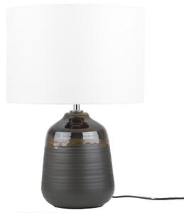 Bordslampa svart/brun DESNA Beliani