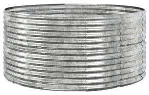 Odlingslåda silver 140x140x68 cm pulverlackerat stål