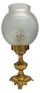 Glödande Gabriel bordslampa, mässing/glas