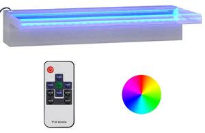 Vattenfall med RGB LED rostfritt stål 45 cm
