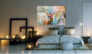 Canvas Tavla - Deer on Wood - 90x60