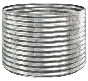 Odlingslåda pulverlackerat stål 100x100x68 cm silver
