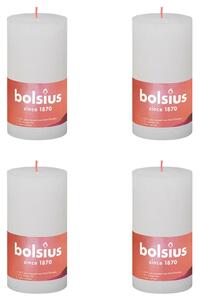 Bolsius Rustika blockljus 4-pack 130x68 mm molnvit