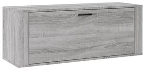 Väggmonterat skoskåp grå sonoma 100x35x38 cm konstruerat trä