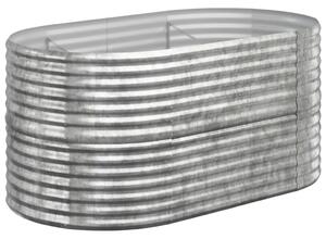 Odlingslåda pulverlackerat stål 152x80x68 cm silver