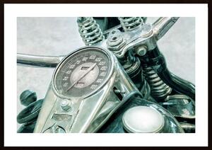 Luxury Retro Motorcycle Poster