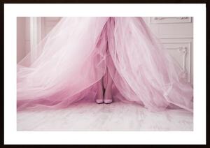 Pink Dress And Shoes Poster