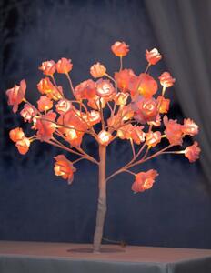Finn-Lumor Ljusträd med rosor 45 cm 32 LED - Vit/Rosa