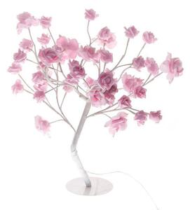 Finn-Lumor Ljusträd med rosor 45 cm 32 LED - Vit/Rosa