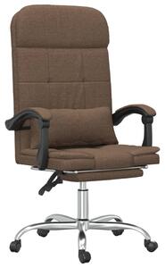 Kontorsstol med massage brun tyg
