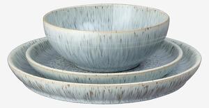 Denby - Tallriksservis Halo Speckle i 12 delar - Grå - Serviser - Från Homeroom