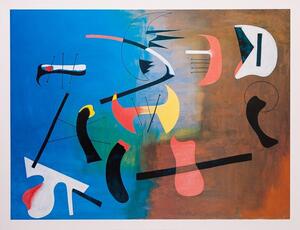 Konsttryck Composition, Joan Miró, (80 x 60 cm)