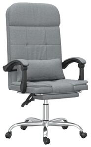 Kontorsstol med massage ljusgrå tyg