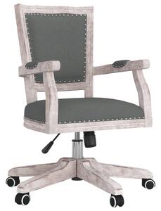 Snurrbar kontorsstol mörkgrå tyg