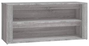 Skohylla grå Sonoma 100x35x45 cm konstruerat trä