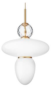 Nuura - Rizzatto 43 Satin Brass/Opal White - Pendellampor - Paolo Rizzatto - Flerfärgad