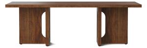 Audo Copenhagen - Androgyne Lounge Table, Base Walnut, Top Walnut - Soffbord - Danielle Siggerud - Träfärgad - Trä