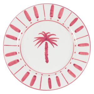 Assiett palm 22 cm rosa