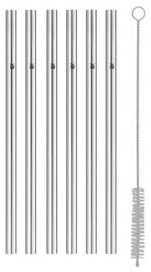 WMF - KIT 6x Sugrör i rostfritt stål BARIC + rengöringsborste