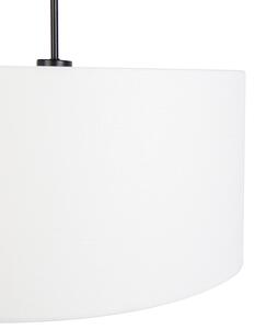 Modern hängande lampa svart med vit skugga 50 cm - Combi 1