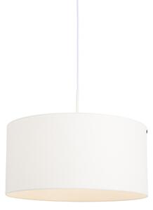Modern hängande lampa vit med vit skugga 50 cm - Combi 1