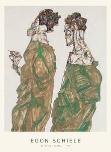 Bildreproduktion Devotion (Special Edition Male Portrait) - Egon Schiele