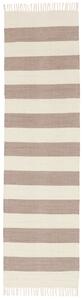 Bomull stripe Matta - Brun 80x300