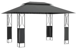 Paviljong med tak antracit 400x300x270 cm stål