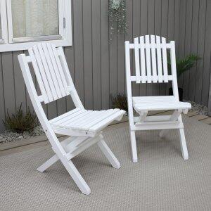 2 st Haväng stol - Vit + Möbelvårdskit för textilier