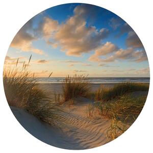 WallArt Tapet cirkelformad Beachlife 142,5 cm