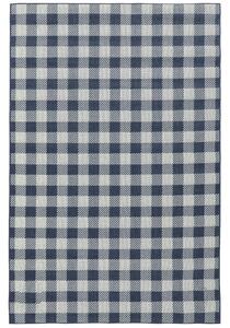 Gingham Matta - Blå / Vit 200x300