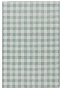 Gingham Matta - Ljusgrön / Vit 200x300