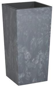 Blomkruka med avtagbar insida grå 21/49 L PP betonglook