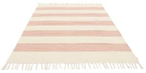 Bomull stripe Matta - Rosa 100x160