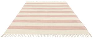 Bomull stripe Matta - Rosa 160x230